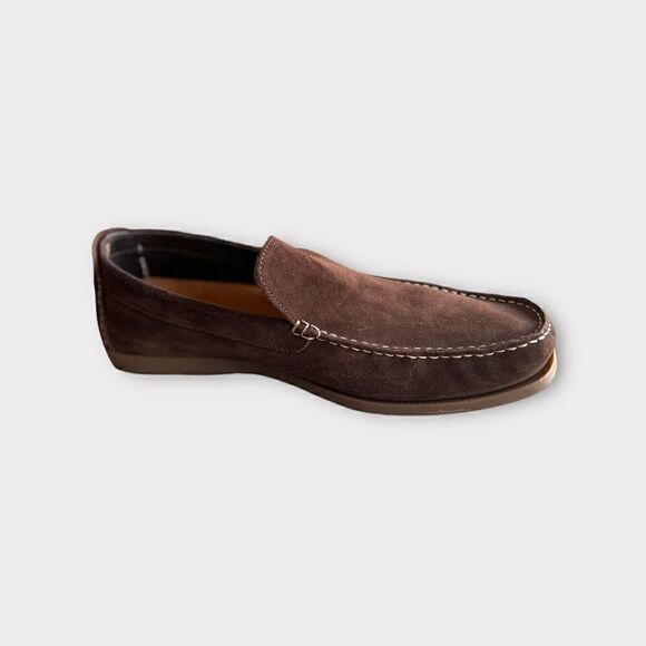 Bally Mens Brown Suede Loafers main image 4